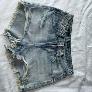 Wild Fable Light Blue Distressed Jean Shorts